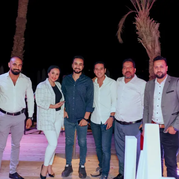 a group of clients and brokers in lazuli hurghada launching event